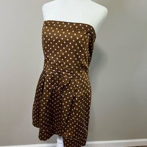 French Connection strapless dress.